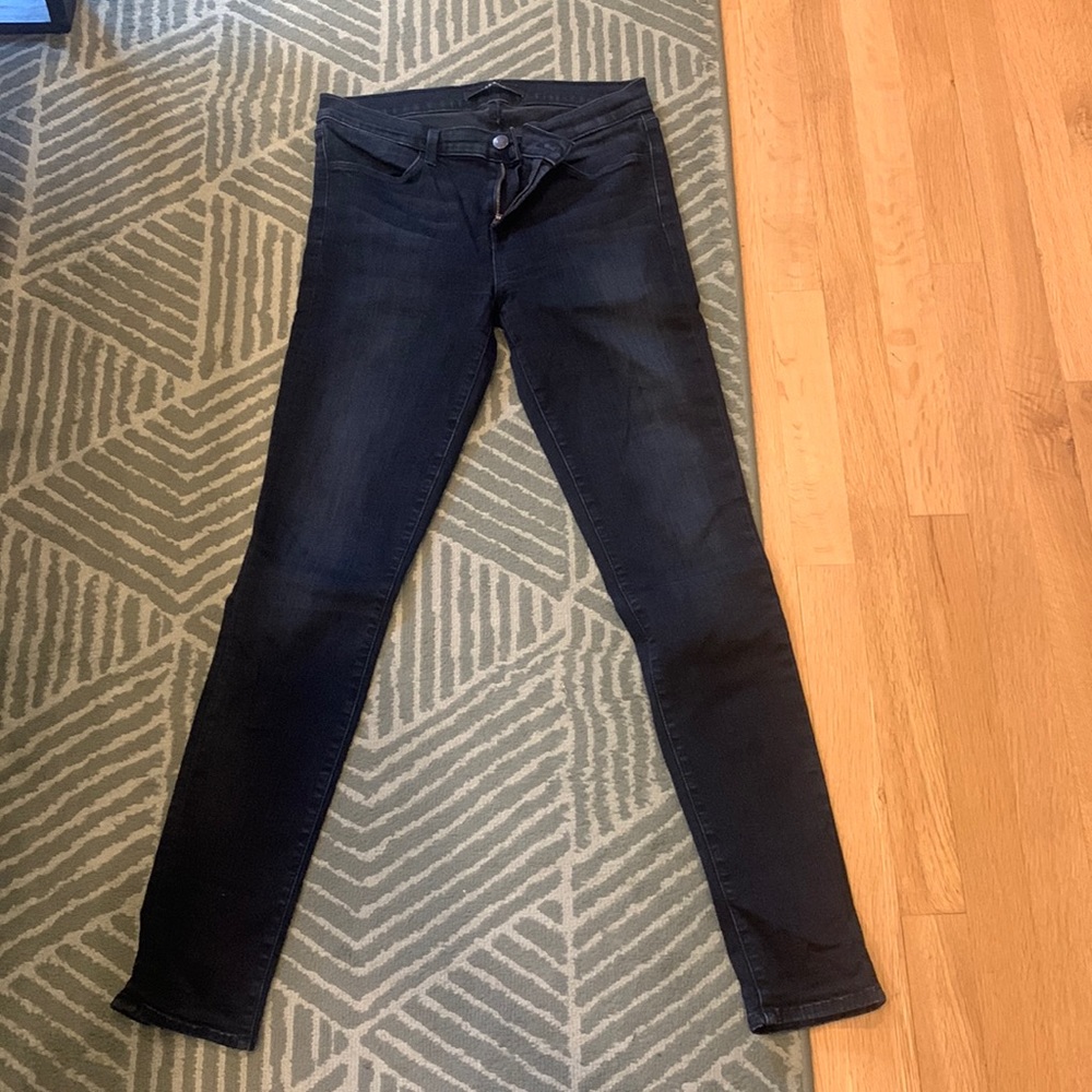 J brand dark blue super soinny size 29